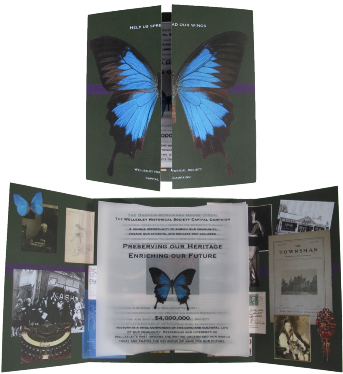 Wellesely Historical Society Fundraising Brochure - creative direction, design, print production