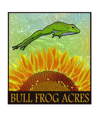 Bull Frog Acres logo design