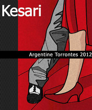 Kesari Argentine Torrontes 2012 wine label - art direction, design