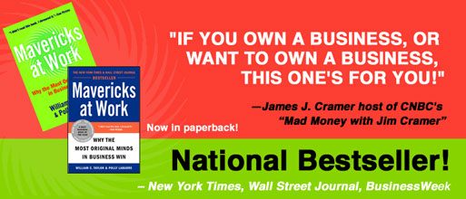 Mavericks at Work by William C. Taylor and Polly LaBarre, website banners