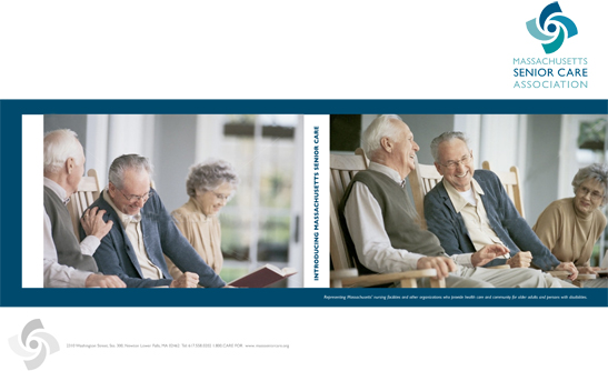 Massachusetts Senior Care Association, branding, style guide, logo and brochure design