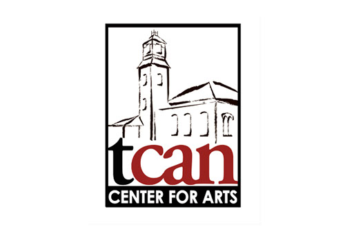 Natick Center for the Arts (TCAN) logo, branding design