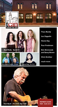 Member Guide, Center for Arts - Natick (TCAN) - art direction, design, graphic production, branding