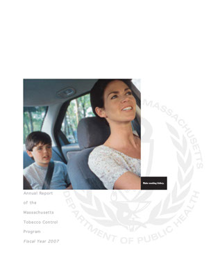 Massachusetts Tobacco Control Program Annual Report, Health Resources in Action - art direction, design