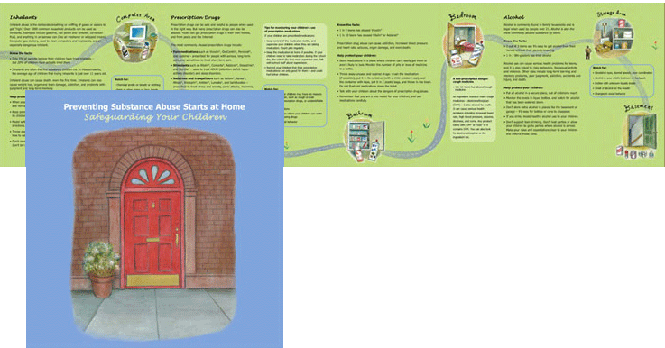 Preventing Substance brochure, Health Resources in Action - art direction, design, print production